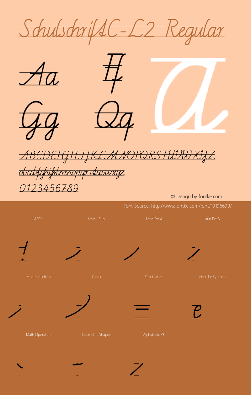 SchulschriftC-L2 Regular 001.000图片样张