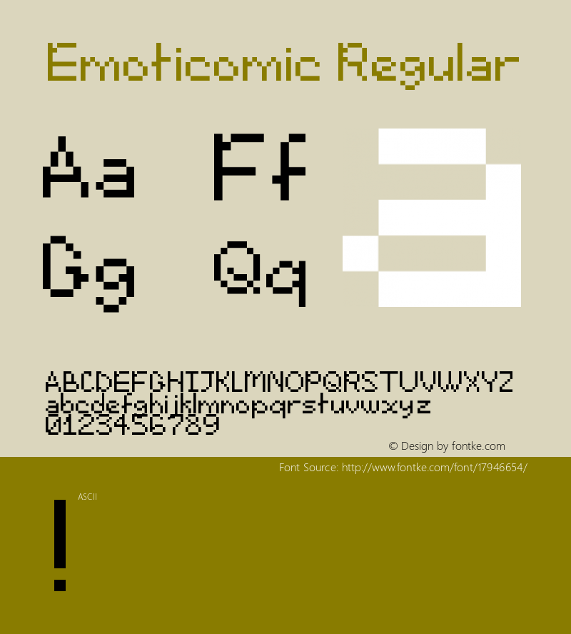 Emoticomic Regular 1.0图片样张