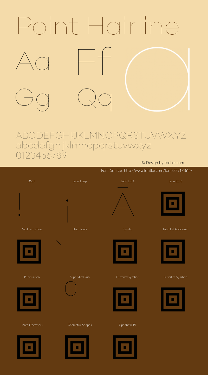 Point Hairline Version 1.000;PS 001.000;hotconv 1.0.88;makeotf.lib2.5.64775图片样张