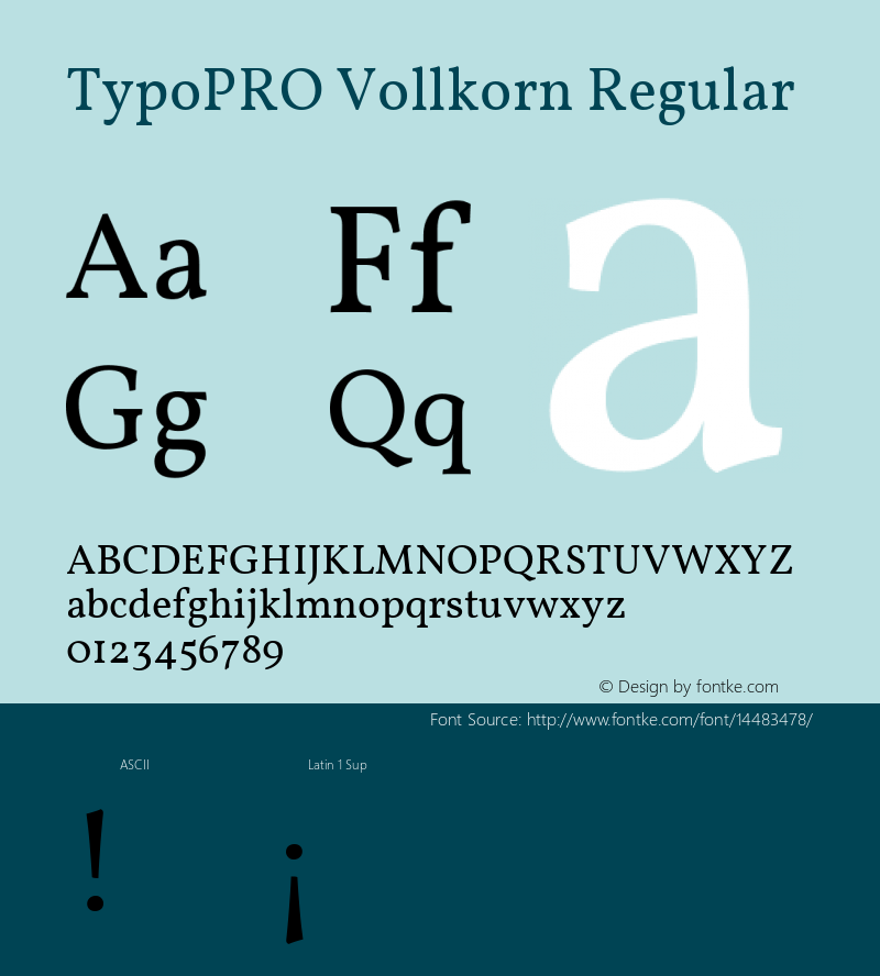 TypoPRO Vollkorn Regular Version 2.001图片样张