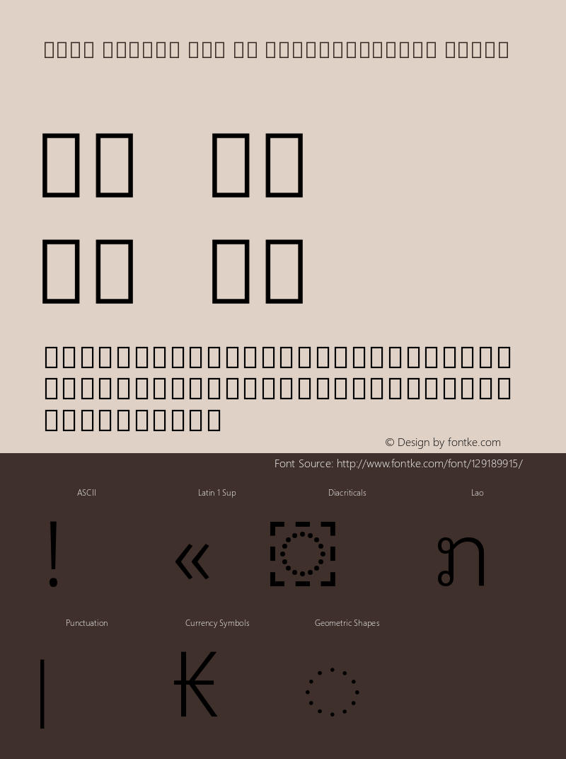 Noto Looped Lao UI SemiCondensed Light Version 1.00图片样张