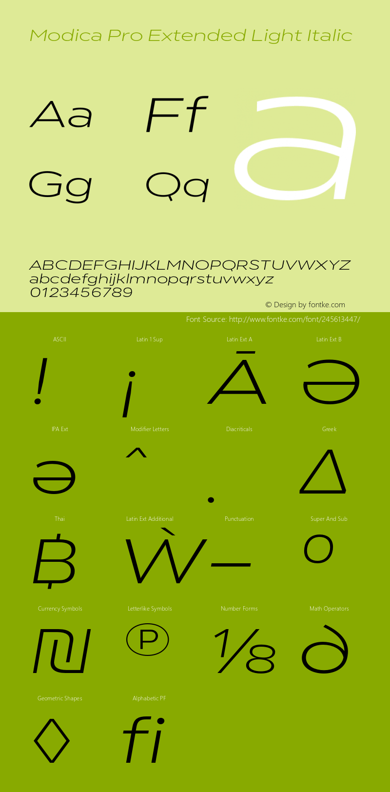 Modica Pro Extended Light Italic Version 1.000;Glyphs 3.1.2 (3151)图片样张