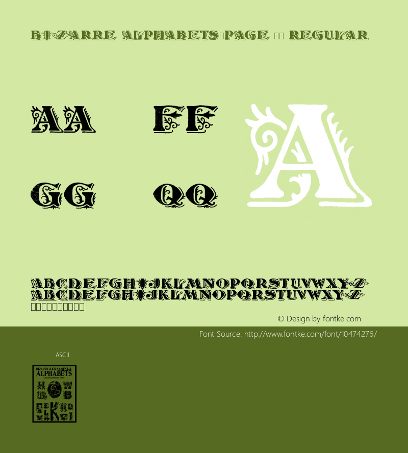 Bizarre Alphabets-Page 95 Regular Version 1.00 August 24, 2012, initial release图片样张