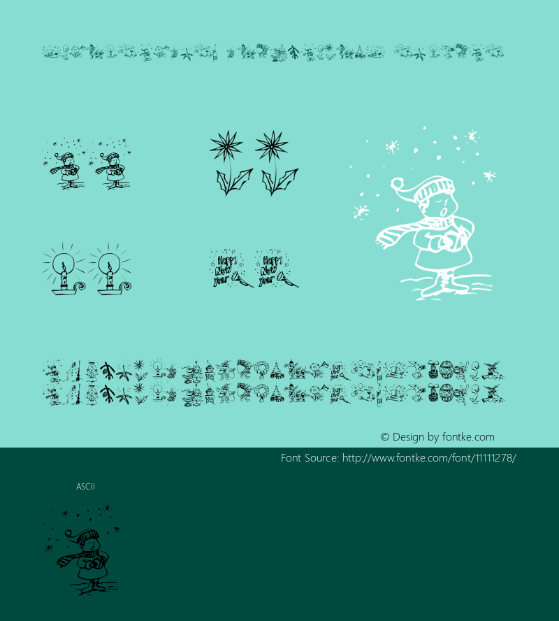 Typographers Holidayfont Regular Version 001.001图片样张