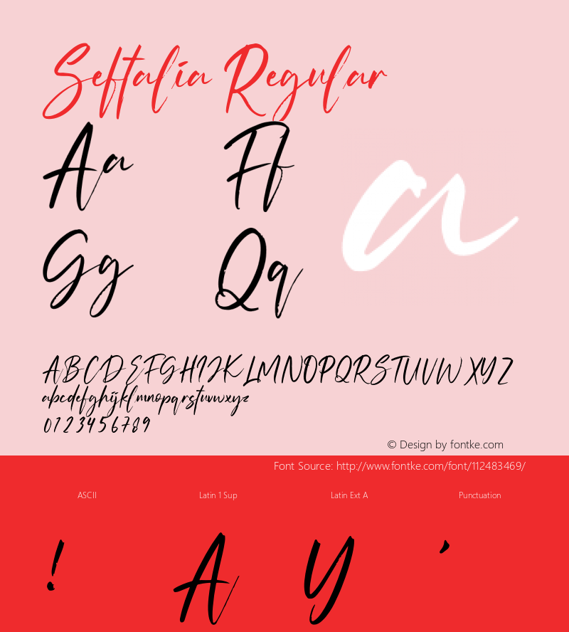 Seftalia Version 1.005;Fontself Maker 3.5.4图片样张