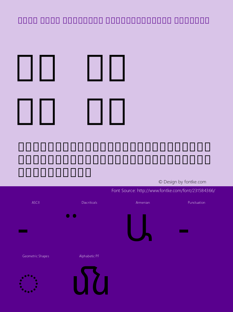 Noto Sans Armenian SemiCondensed Regular Version 2.005图片样张