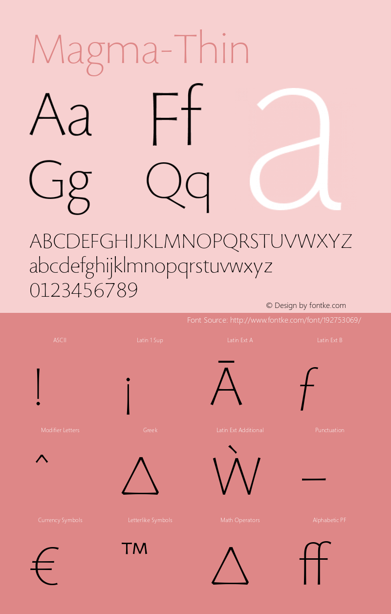 ☞Magma-Thin 001.000;com.myfonts.stone.magma.thin.wfkit2.43pc图片样张