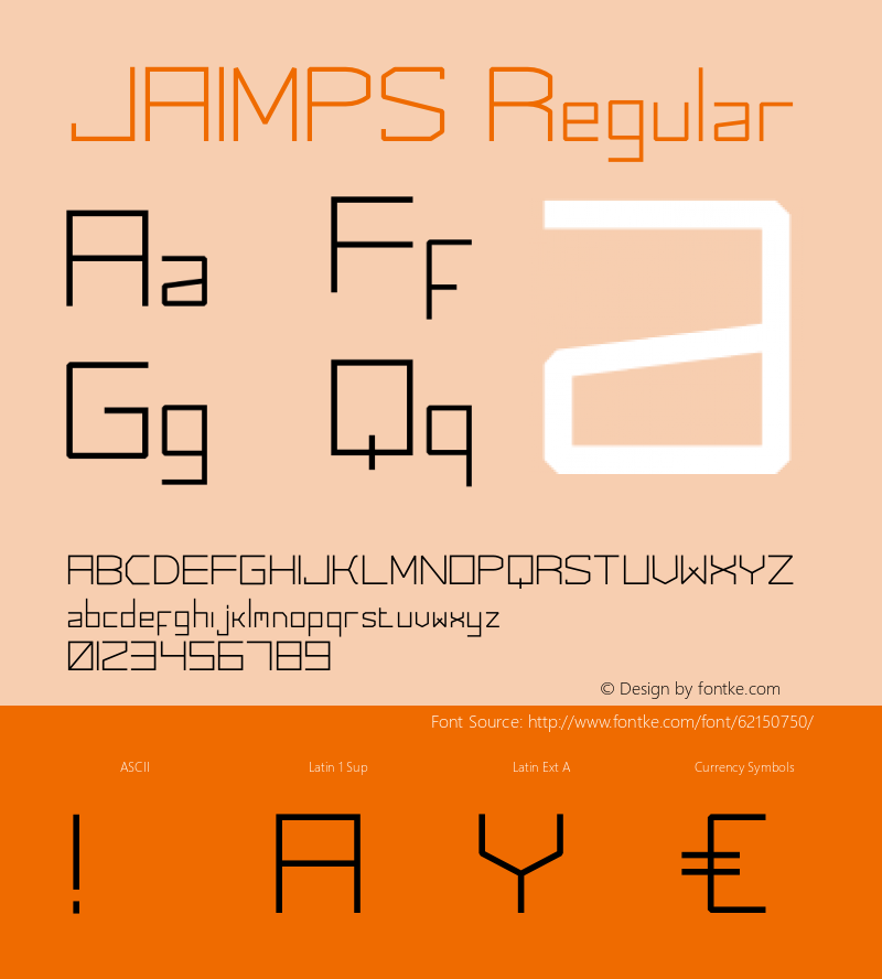 JAIMPS Version 1.006;Fontself Maker 3.5.1图片样张