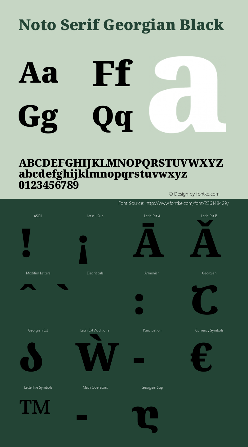 Noto Serif Georgian Black Version 2.002图片样张