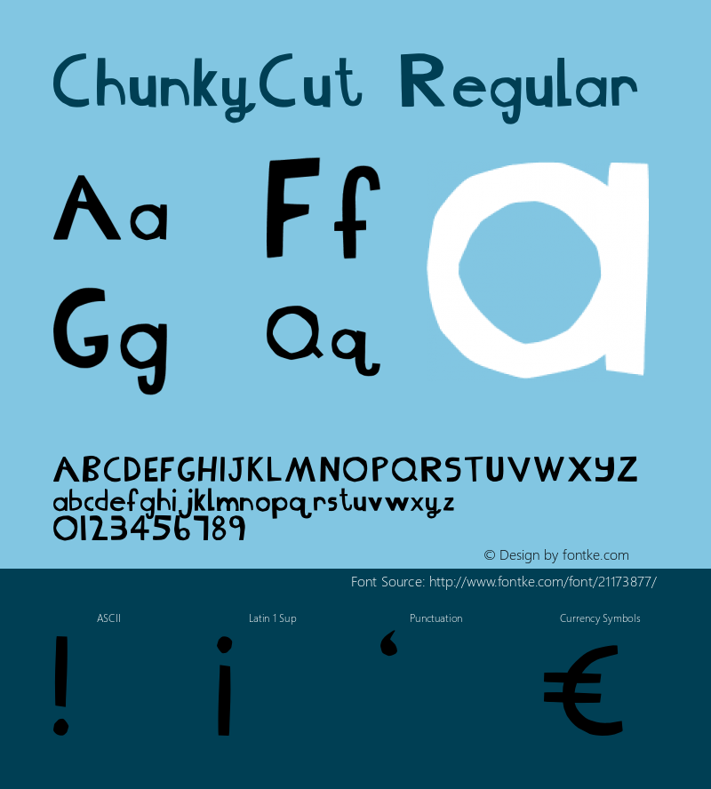 ChunkyCut Version 1.044;Fontself Maker 1.1.1图片样张