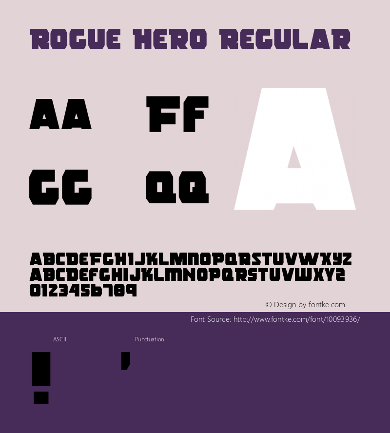 Rogue Hero Regular 1图片样张