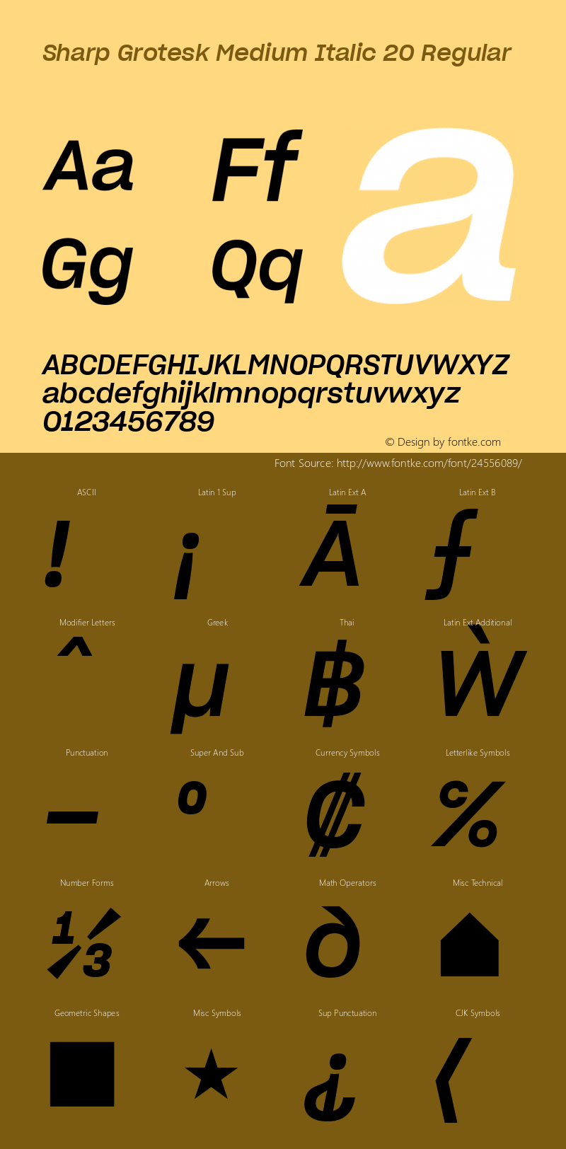 Sharp Grotesk Medium Italic 20 Regular Version 1.001;PS 1.000;hotconv 16.6.51;makeotf.lib2.5.65220图片样张