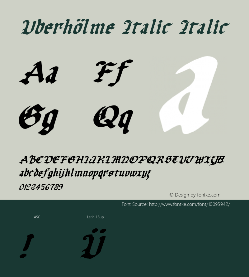 Uberhölme Italic Italic 001.000图片样张