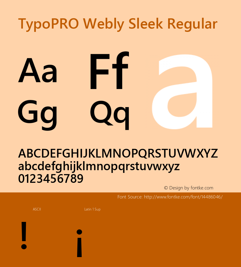 TypoPRO Webly Sleek Regular Version 0.10 January 23, 2013图片样张