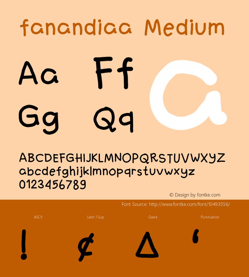 fanandiaa Medium Version 1.0图片样张