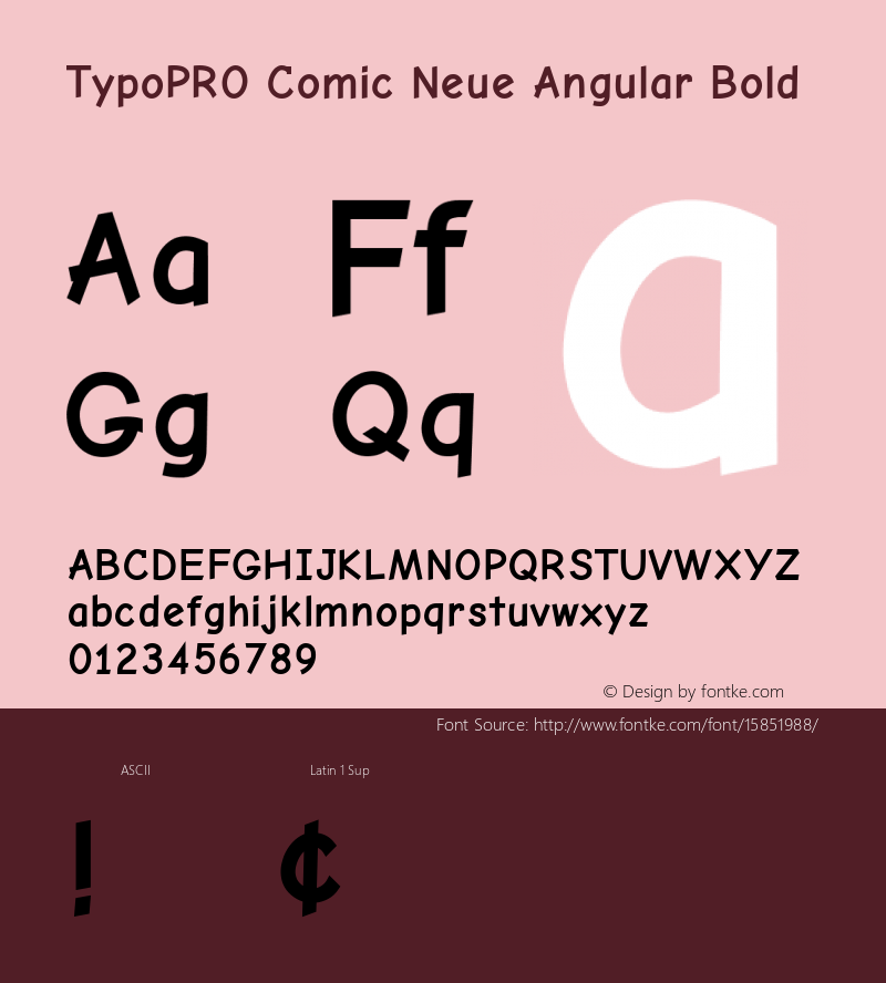 TypoPRO Comic Neue Angular Bold Version 1.000图片样张
