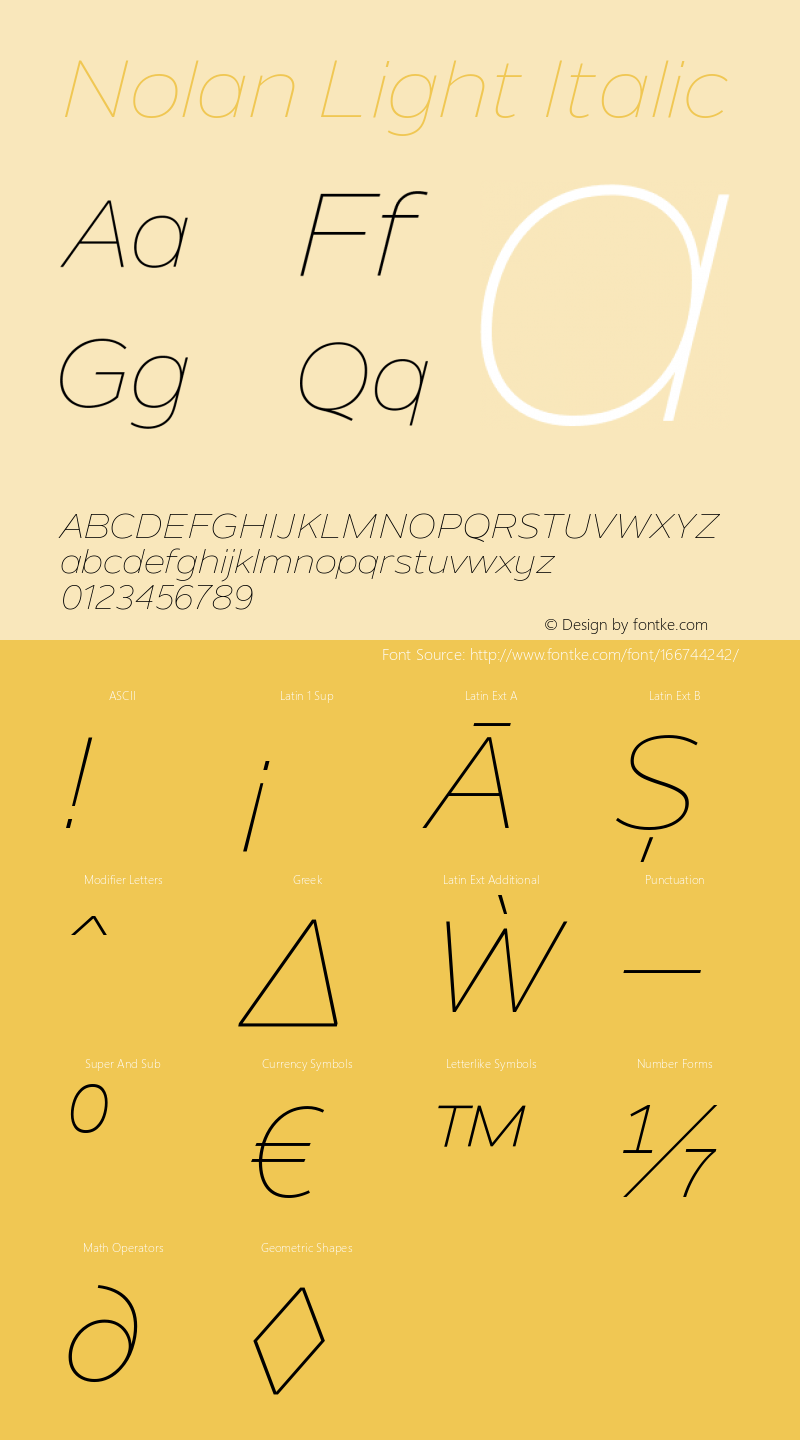 Nolan Light Italic 1.003图片样张