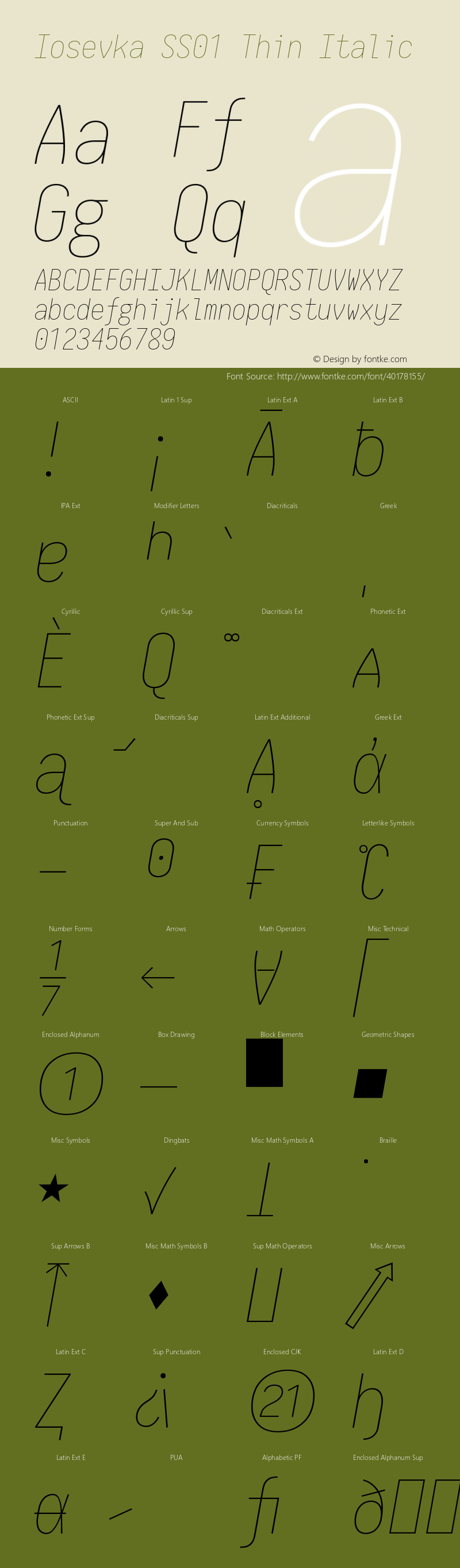 Iosevka SS01 Thin Italic 2.3.0图片样张