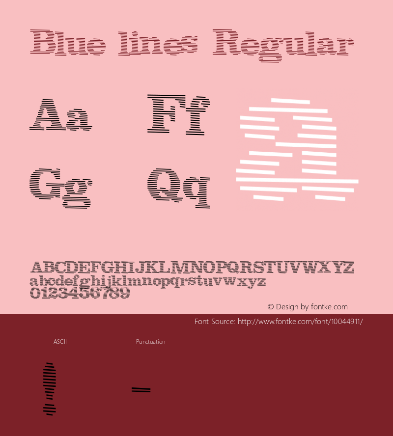 Blue lines Regular http://hjem.get2net.dk/jfischer/图片样张