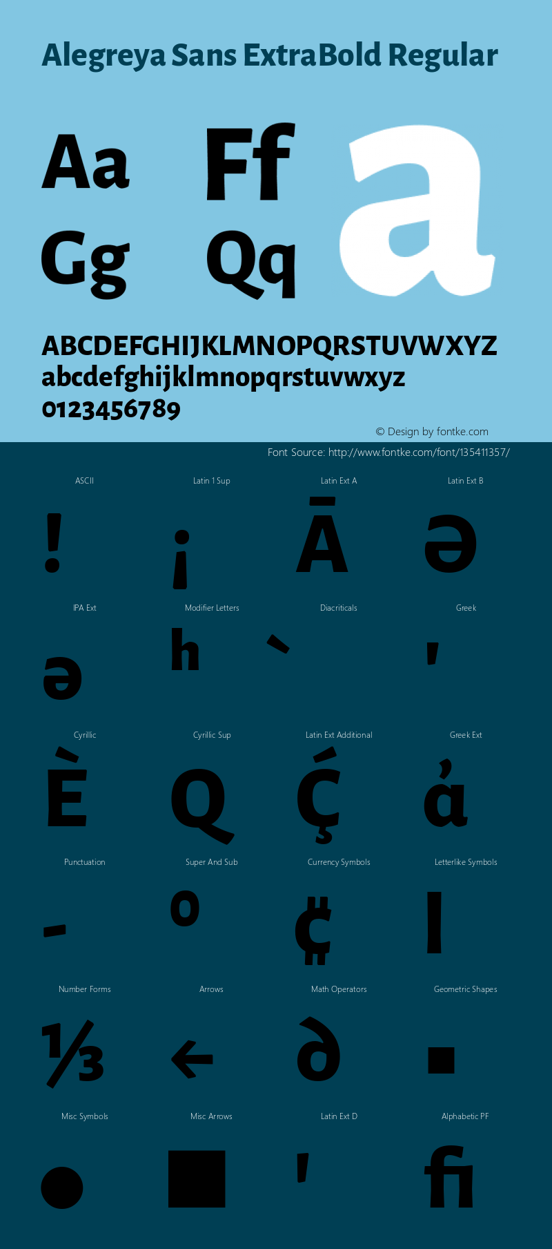 Alegreya Sans ExtraBold Version 2.004; ttfautohint (v1.6)图片样张