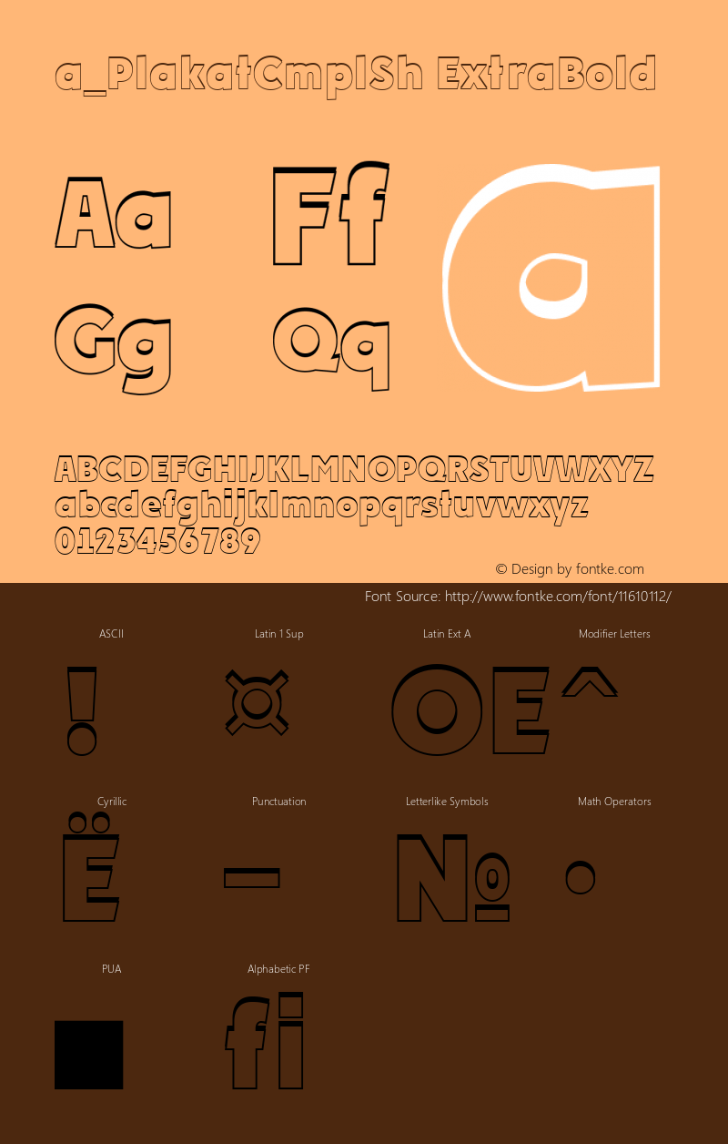 a_PlakatCmplSh ExtraBold 01.01图片样张