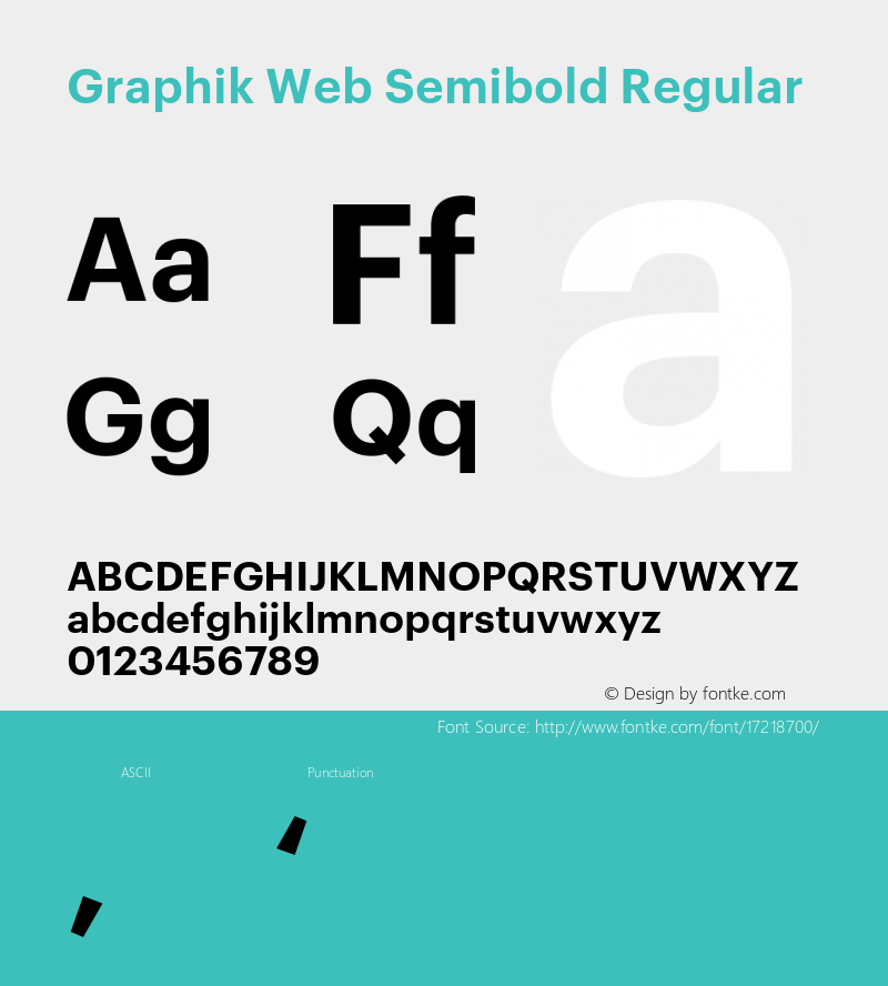 Graphik Web Semibold Regular Version 001.000 2009图片样张