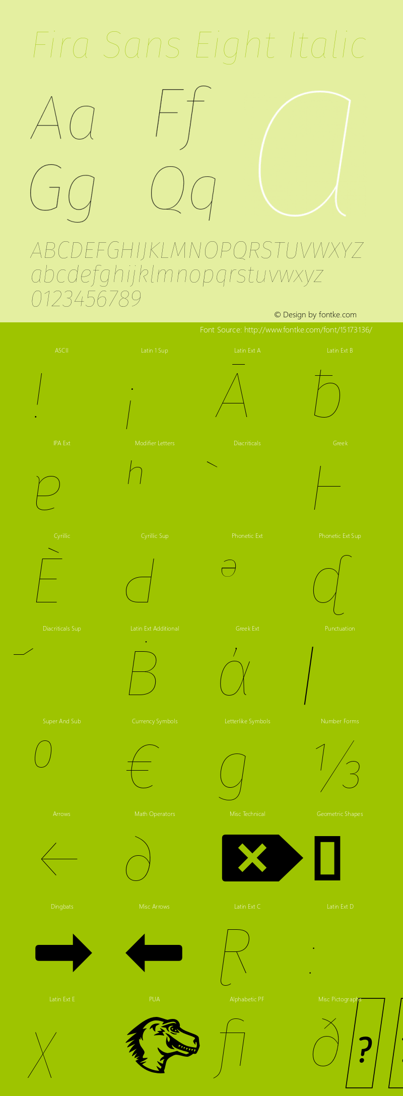 Fira Sans Eight Italic Version 4.100;PS 004.100;hotconv 1.0.70;makeotf.lib2.5.58329图片样张