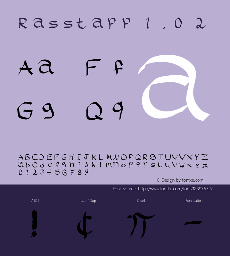 Rasstapp 1.0 2 Macromedia Fontographer 4.1 20.02.2003图片样张
