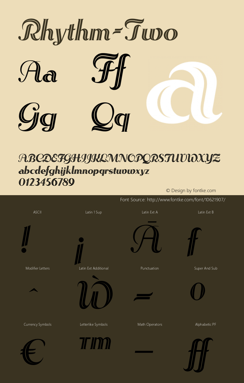 Rhythm-Two ☞ Version 1.001;com.myfonts.positype.rhythm.two.wfkit2.3Ba3图片样张