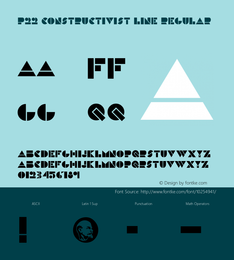 P22 Constructivist Line Regular 3.00图片样张