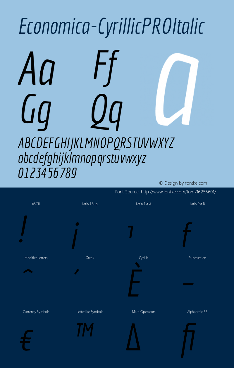 Economica-CyrillicPROItalic ☞ Version 001.001;com.myfonts.easy.tipotype.economica-cyrillic-pro.italic.wfkit2.version.4ysB图片样张