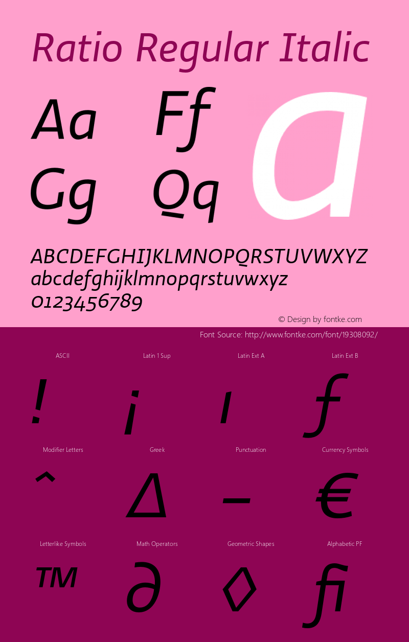 Ratio-RegularItalic 1.001图片样张