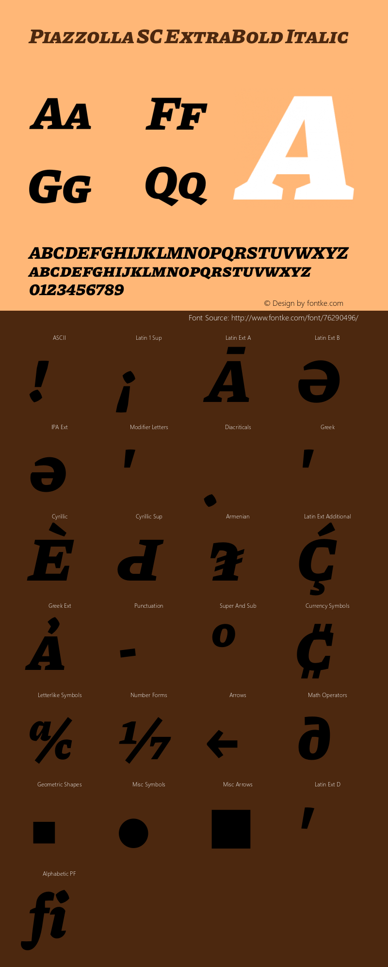 Piazzolla SC ExtraBold Italic Version 1.200图片样张