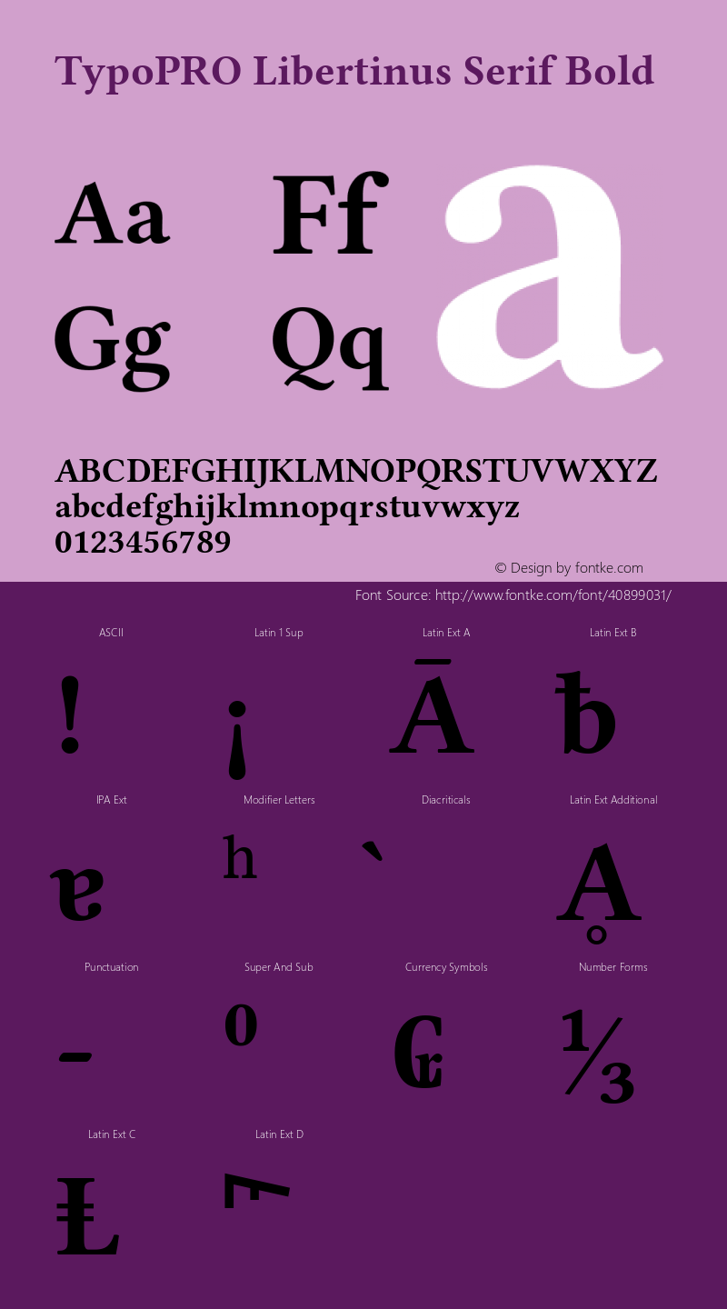 TypoPRO Libertinus Serif Bold Version 6.11图片样张