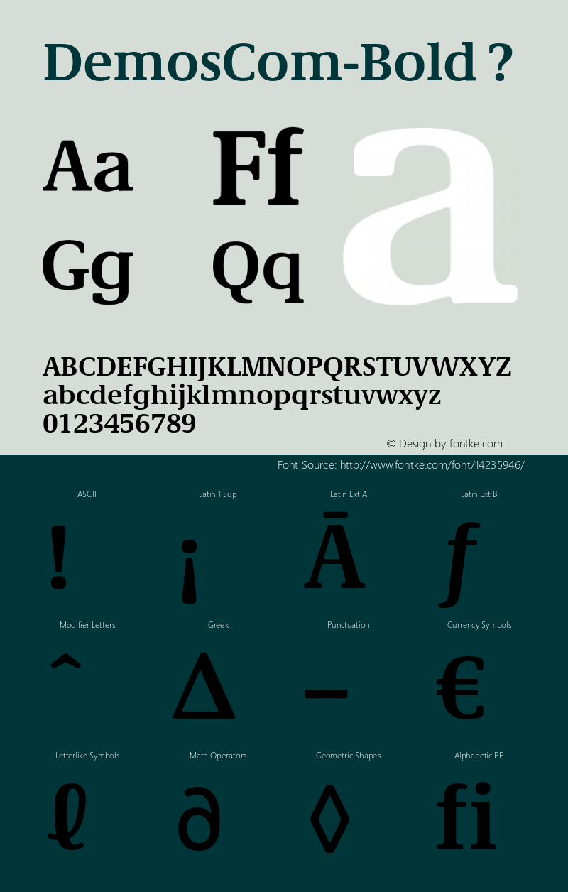 DemosCom-Bold ? Version 2.10;com.myfonts.linotype.demos.bold-64148.wfkit2.3HJ9图片样张