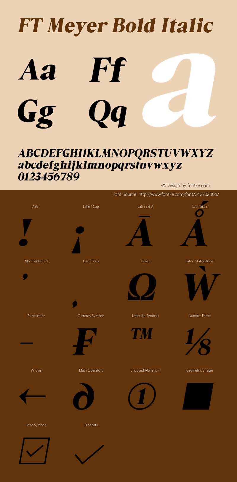 FT Meyer Bold Italic Version 1.000 | web-otf图片样张