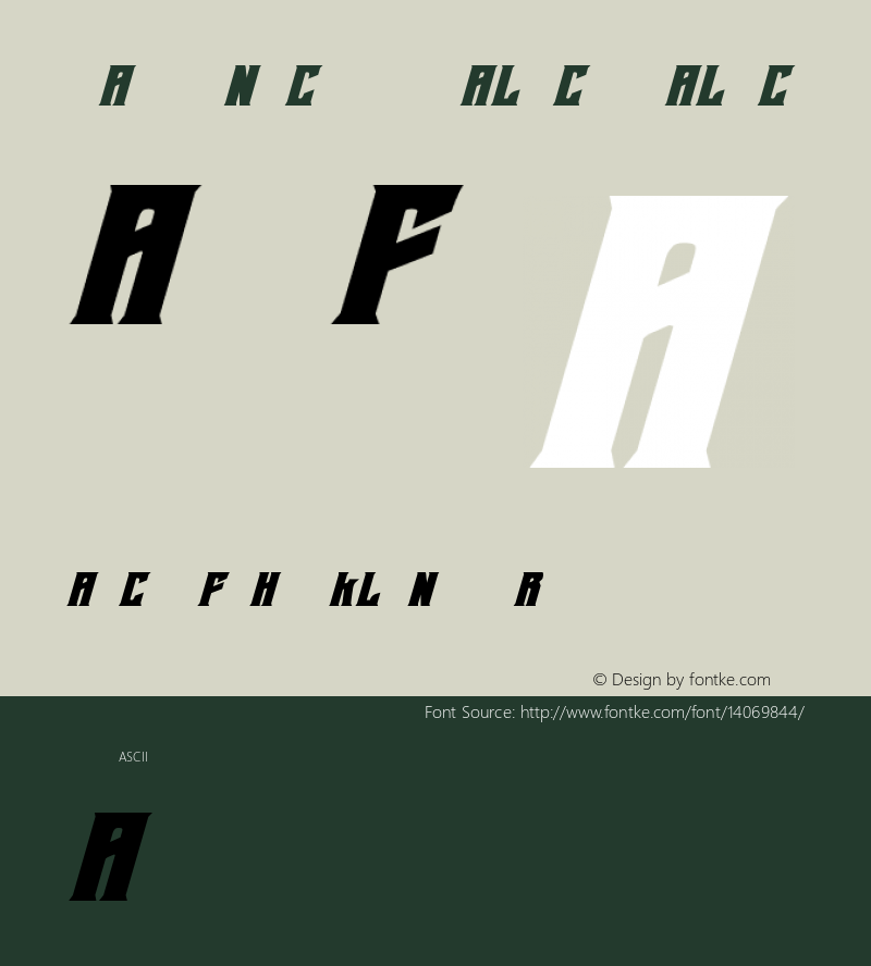 Daemonicus Italic Italic Version 1.0; 2012图片样张