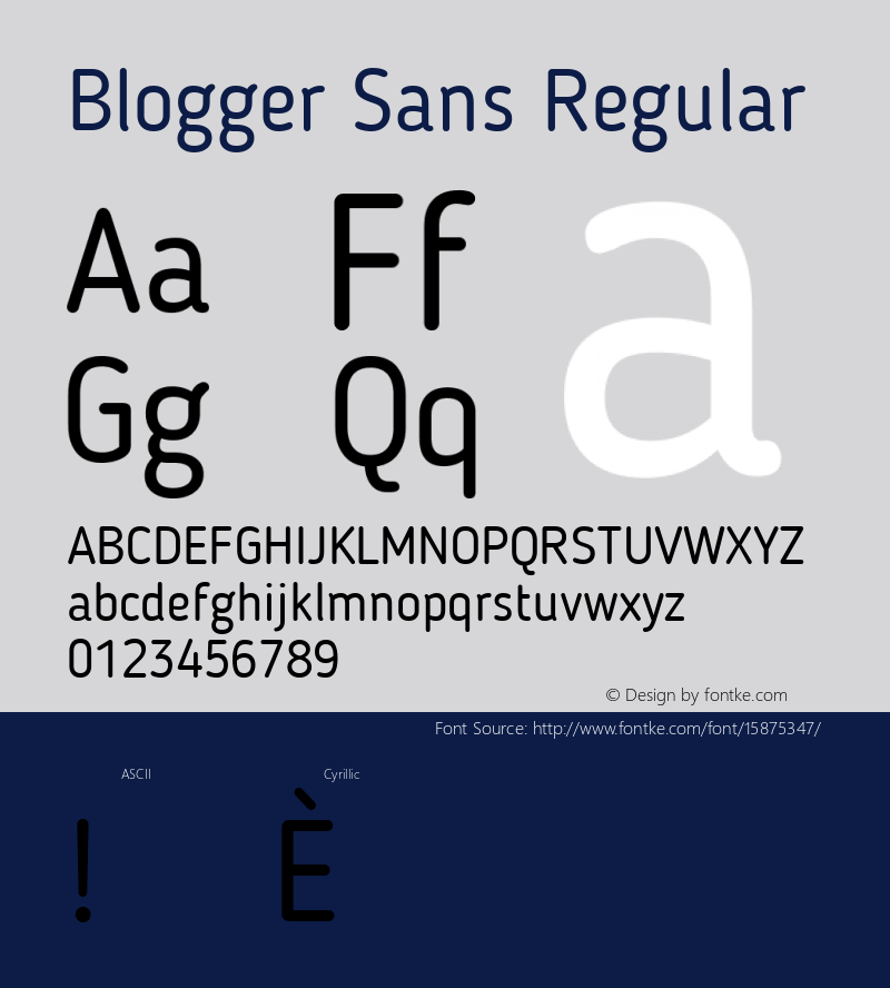 Blogger Sans Regular 1.21; CC 4.0 BY-ND; ttfautohint (v1.4.1)图片样张