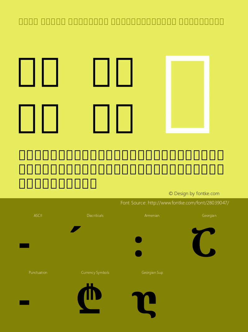 Noto Serif Georgian SemiCondensed ExtraBold Version 2.000图片样张