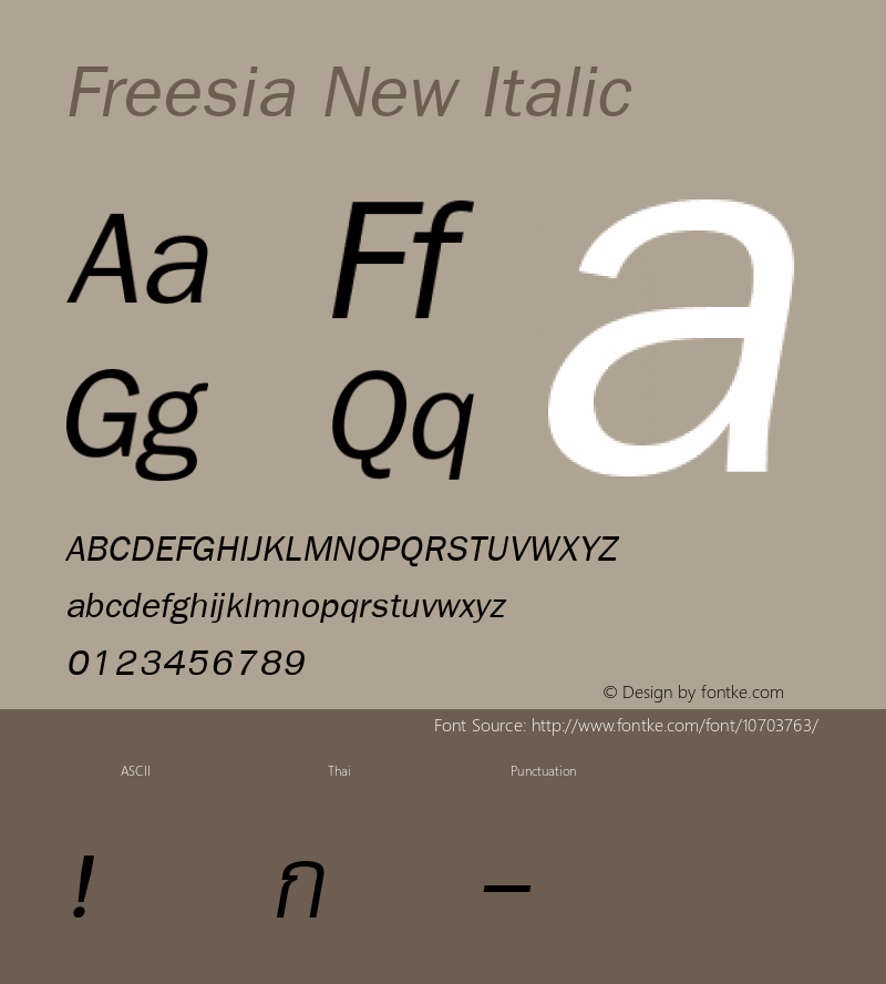 Freesia New Italic 001.000图片样张