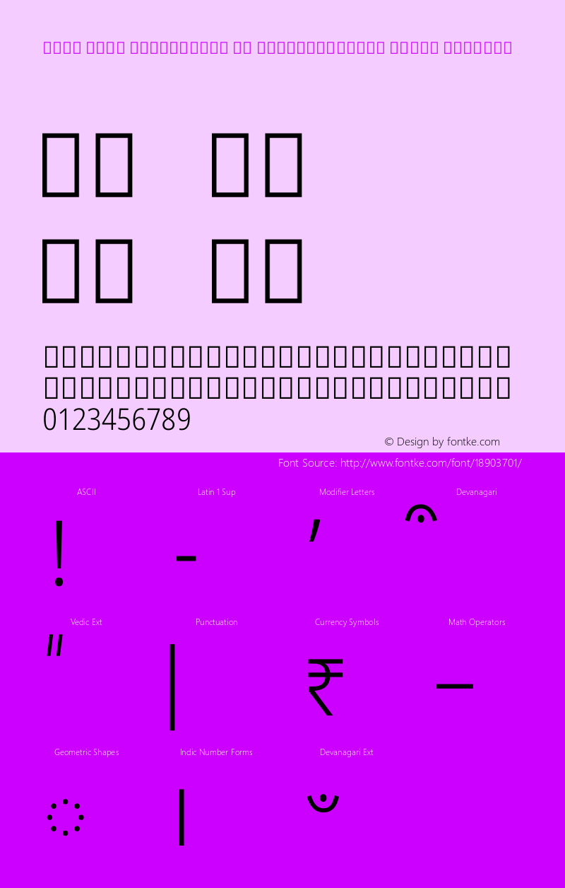 Noto Sans Devanagari UI SemiCondensed Light Regular Version 1.901图片样张