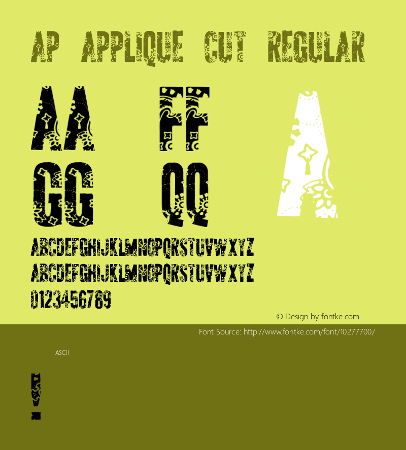 AP Applique Cut Regular Version 1.000 2010 initial release图片样张