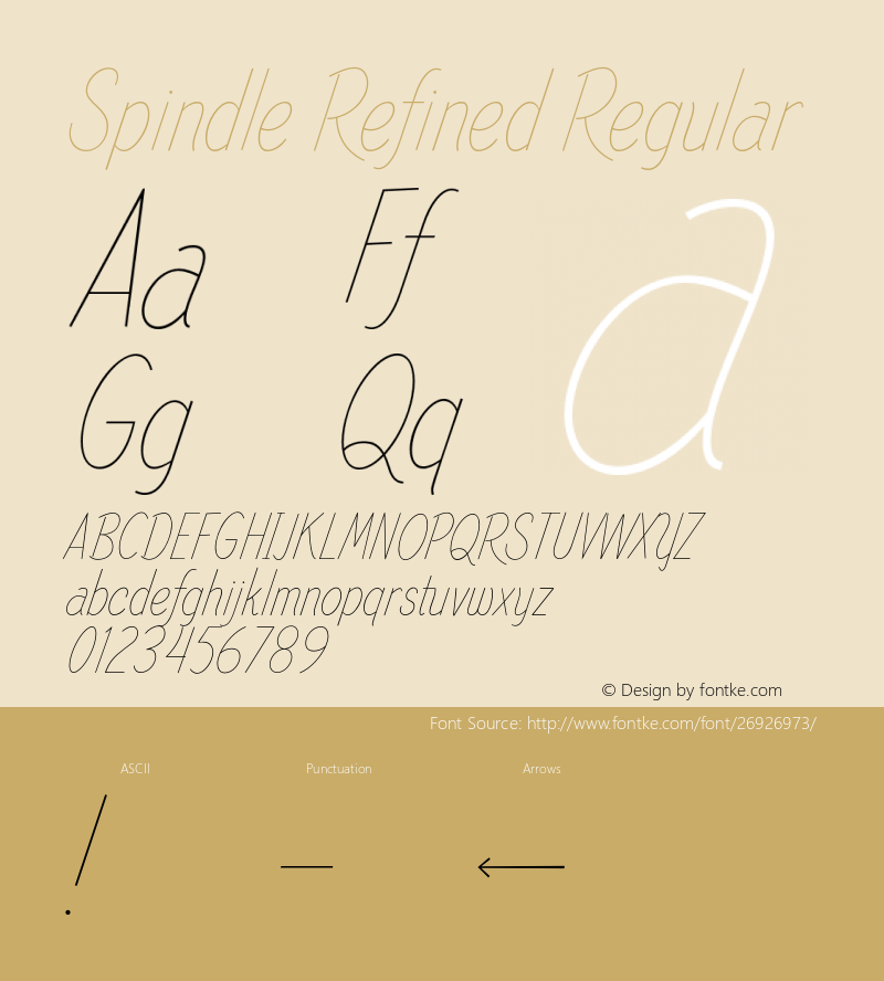 Spindle Refined Regular Version 1.000;PS 001.000;hotconv 1.0.88;makeotf.lib2.5.64775图片样张