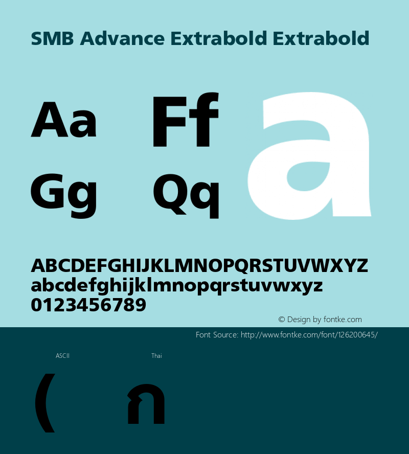 SMB Advance Extrabold Version图片样张