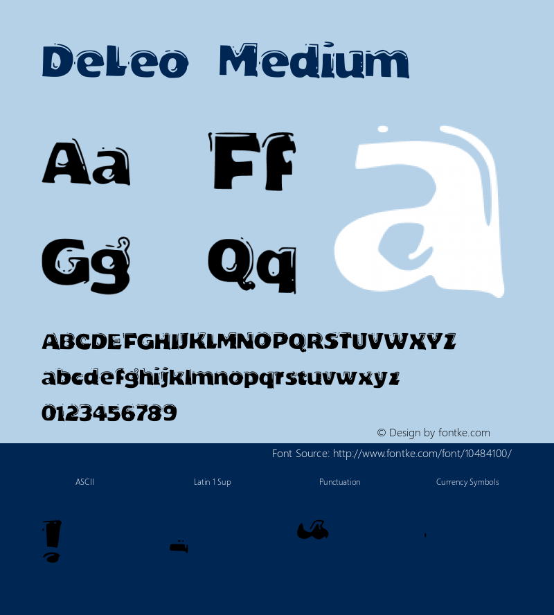 DeLeo Medium Version 001.000图片样张