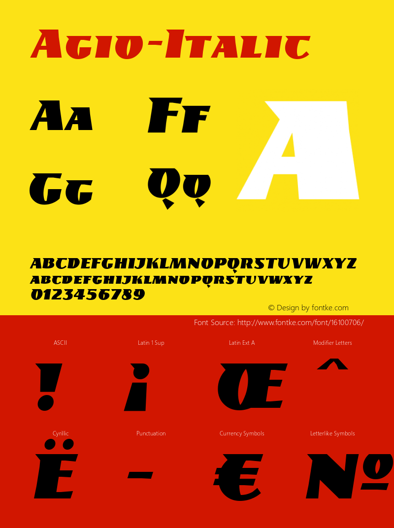 Agio-Italic ☞ Version 001.001 ;com.myfonts.easy.gaslight.agio.italic.wfkit2.version.4wK2图片样张