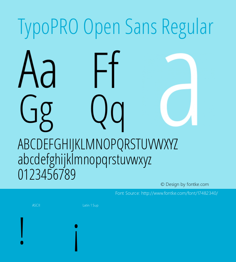 TypoPRO Open Sans Regular Version 1.10图片样张