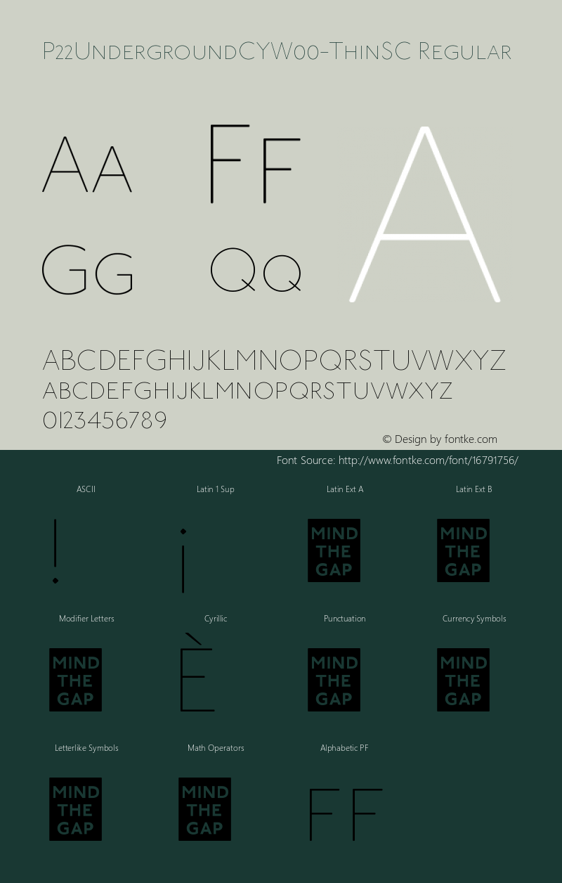 P22UndergroundCYW00-ThinSC Regular Version 3.00图片样张