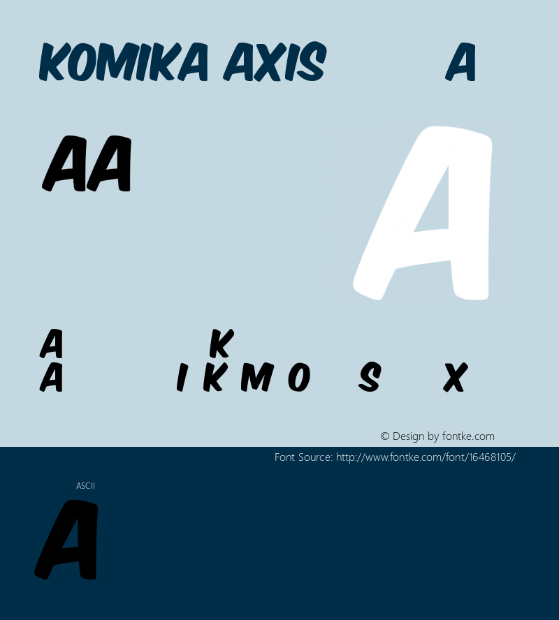 Komika Axis Regular 2.0图片样张