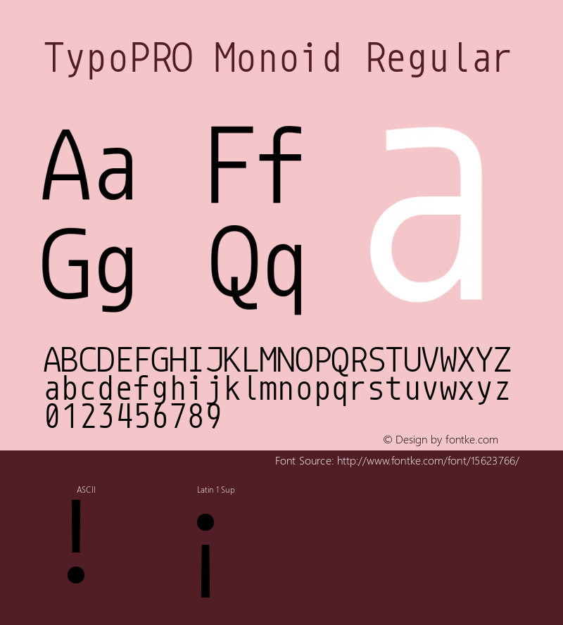 TypoPRO Monoid Regular Version 0.60图片样张